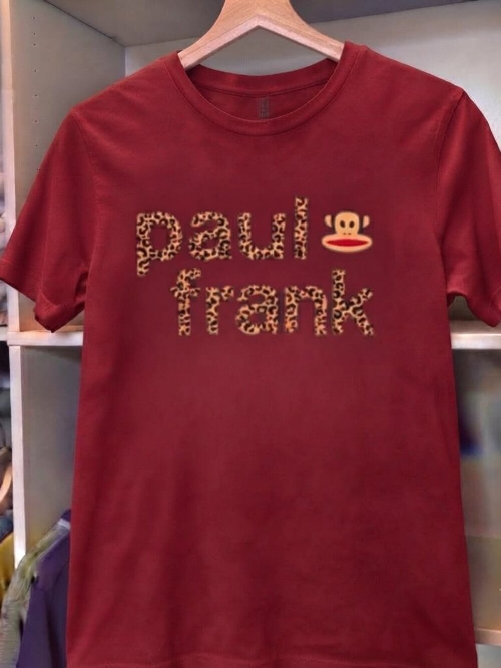 Red T-shirt Gildan Graphic With Faul Frank